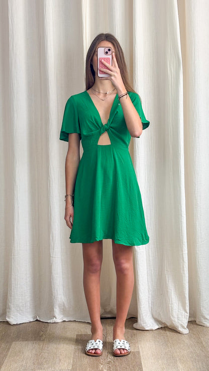 Robe Sunny – Robe courte fluide avec détail noué