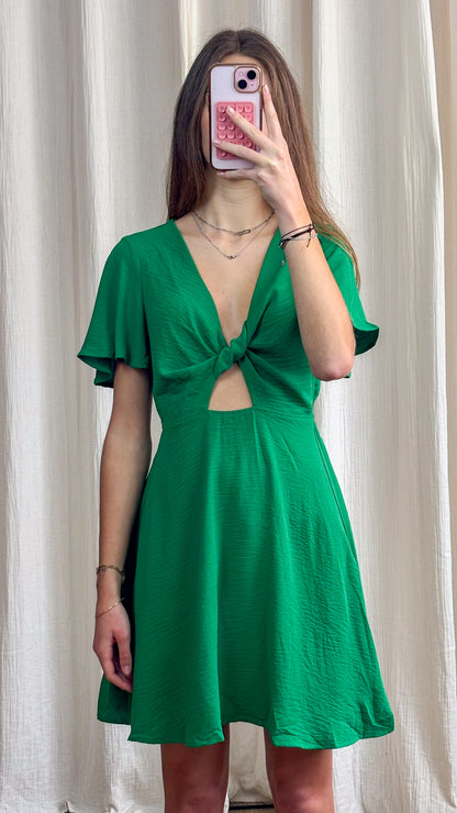 Robe Sunny – Robe courte fluide avec détail noué