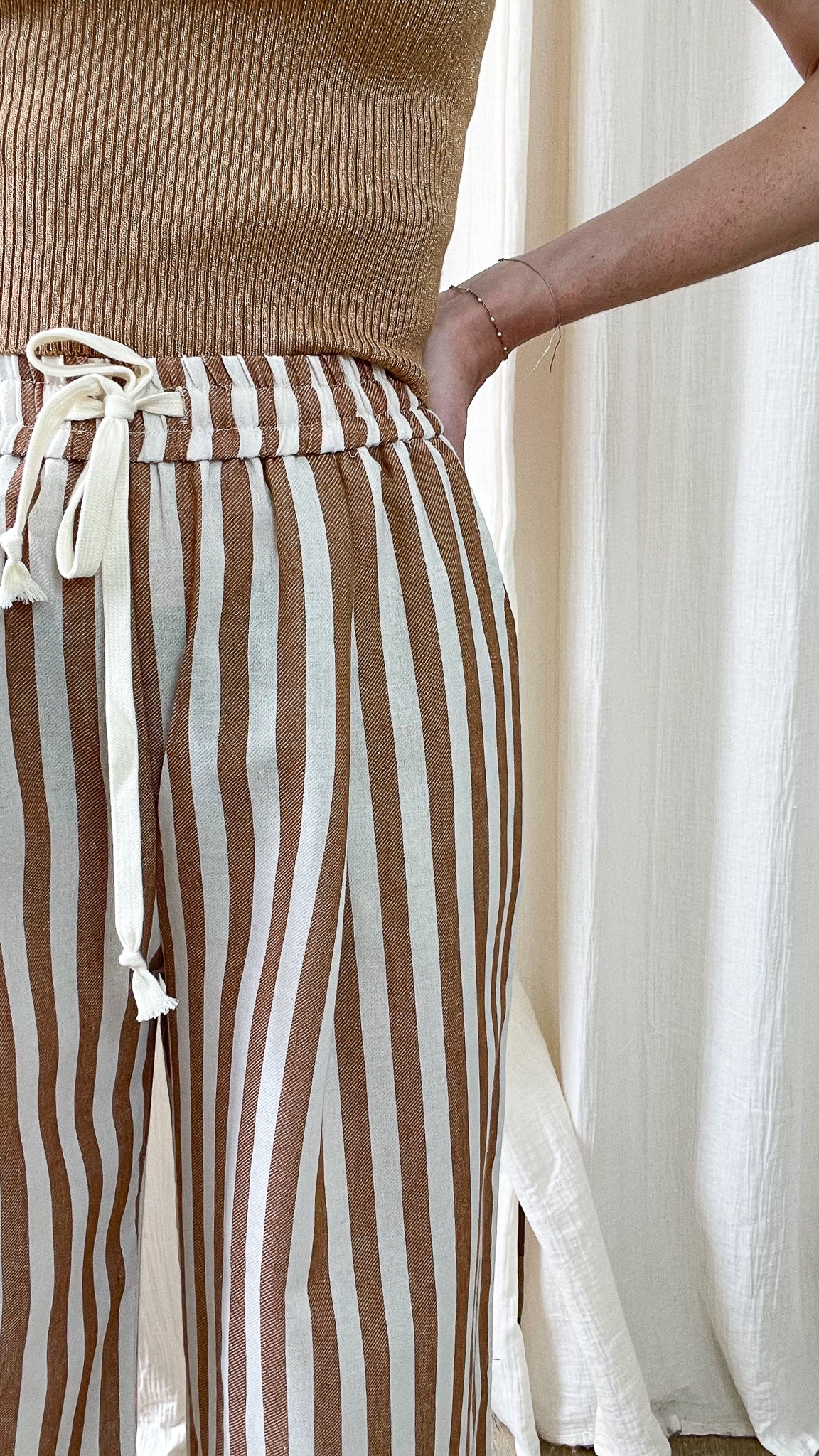 Pantalon Charlène - Pantalon à rayures