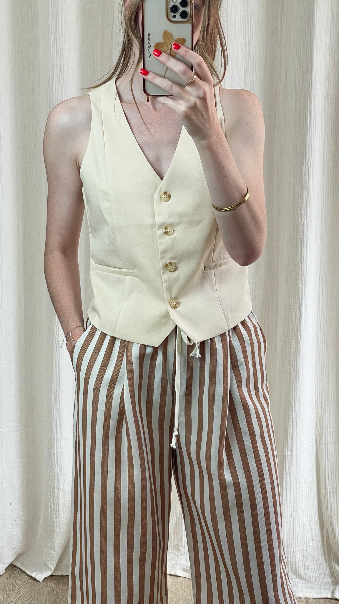 Veston Clémence - Gilet sans manche boutonné