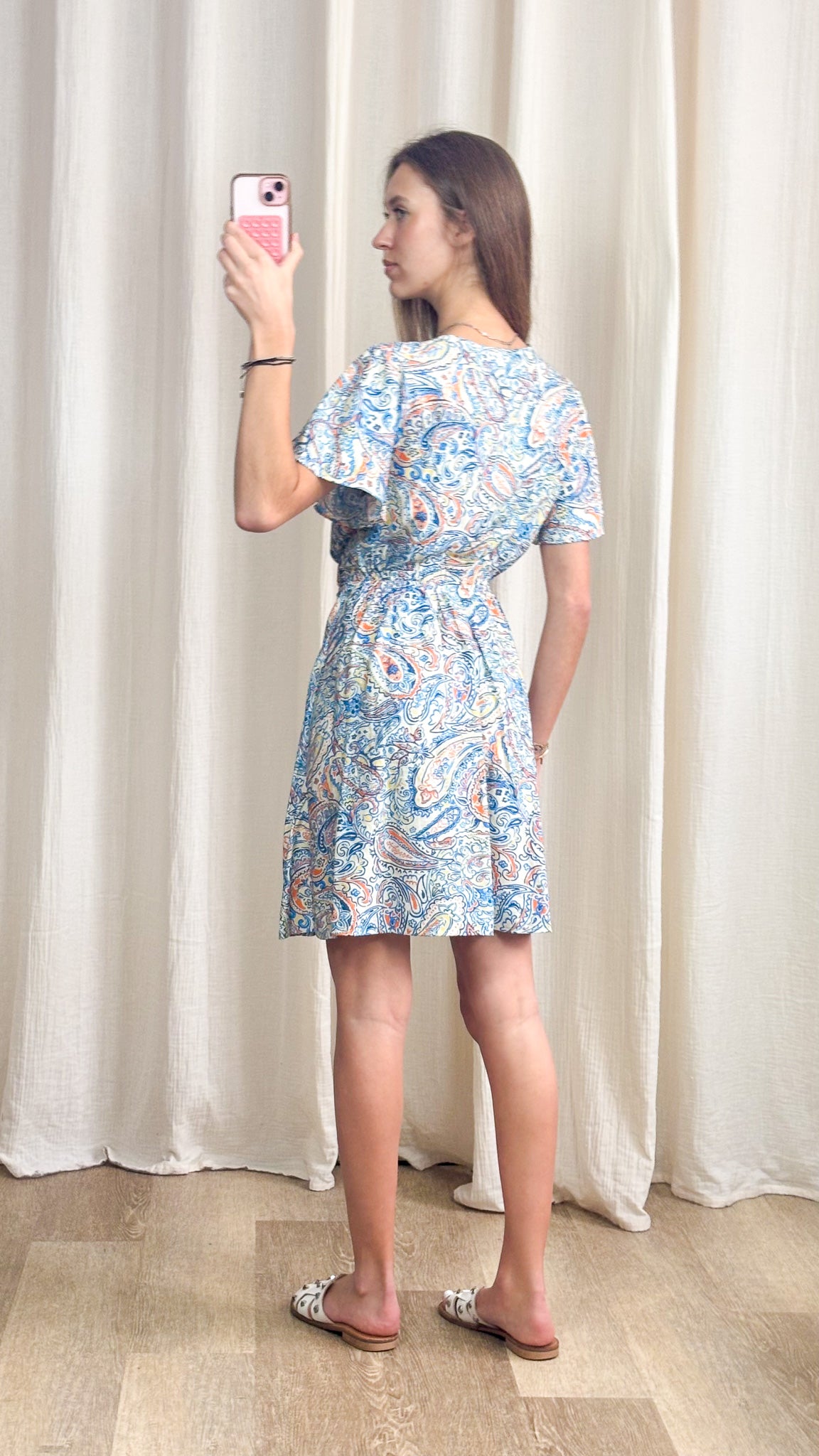 Robe Alba – Robe portefeuille imprimé cachemire