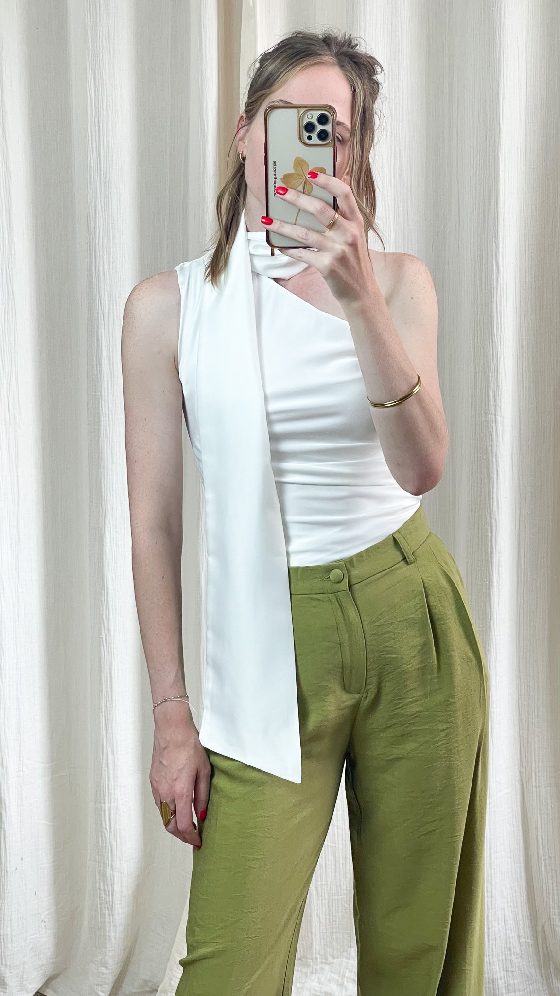 Top Mya - Top foulard satiné