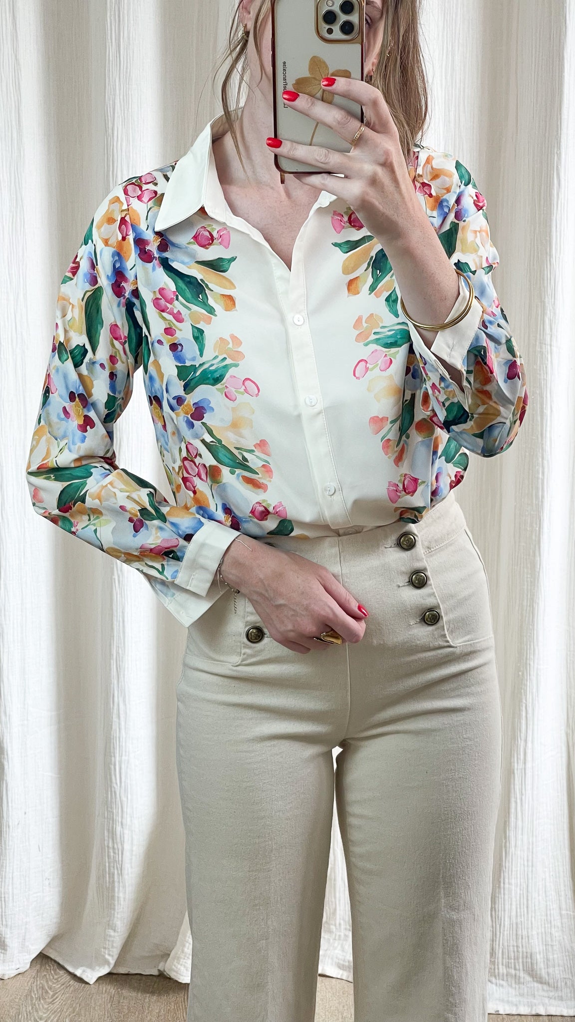 Chemise Céline - Chemise fluide motif floral