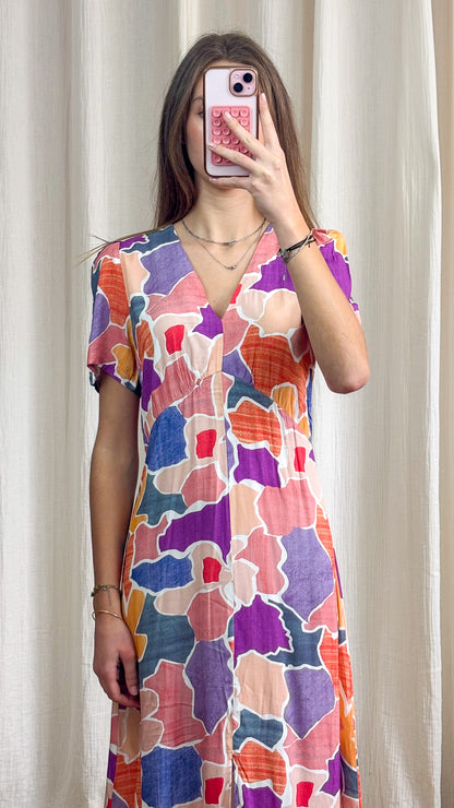 Robe Lexa – Robe longue imprimée fluide à fente