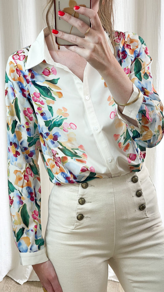 Chemise Céline - Chemise fluide motif floral