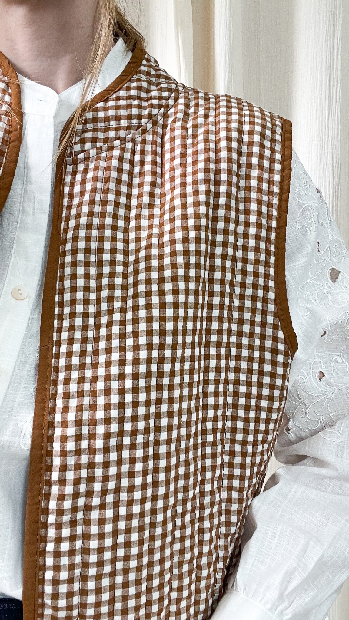 Veste Vichy - Veste boléro motif vichy