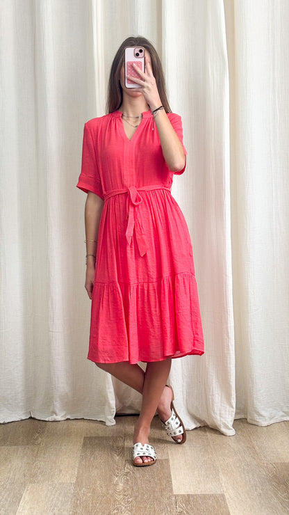 Robe Julia – Robe fluide ceinturée