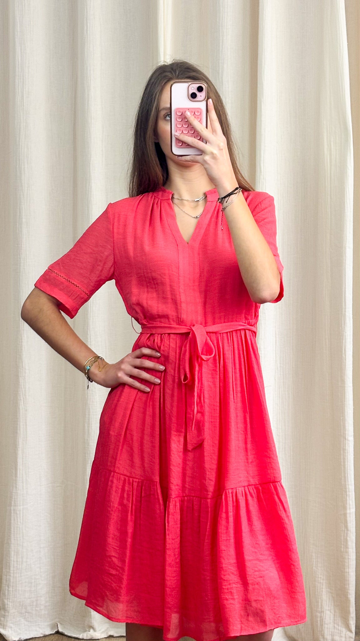 Robe Julia – Robe fluide ceinturée