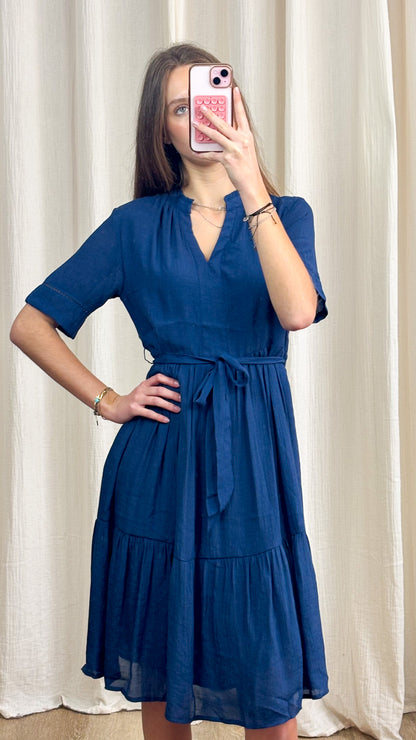 Robe Julia – Robe fluide ceinturée