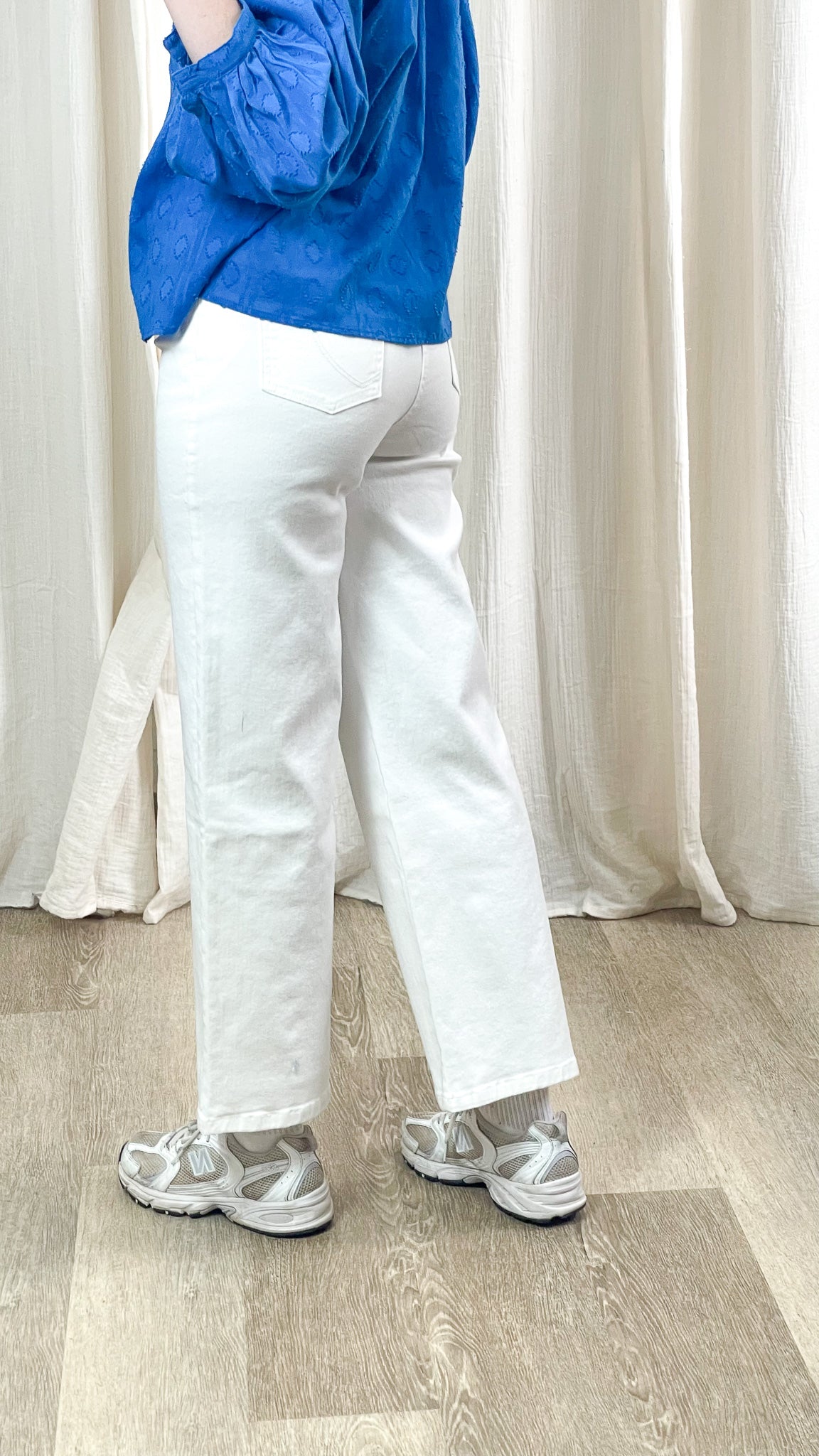 Jean Pastel - Jean droit taille haute