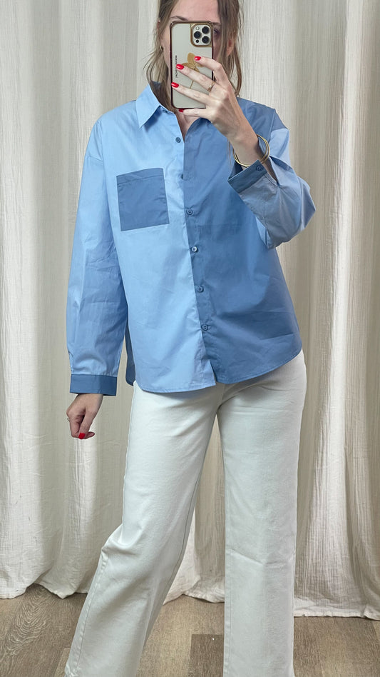 Chemise Luna - Chemise oversize bicolore