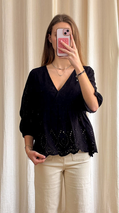 Blouse Meredith – Blouse broderie anglaise fluide