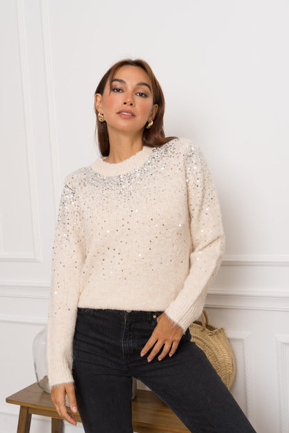 Pull Azyo – Pull en maille avec sequins