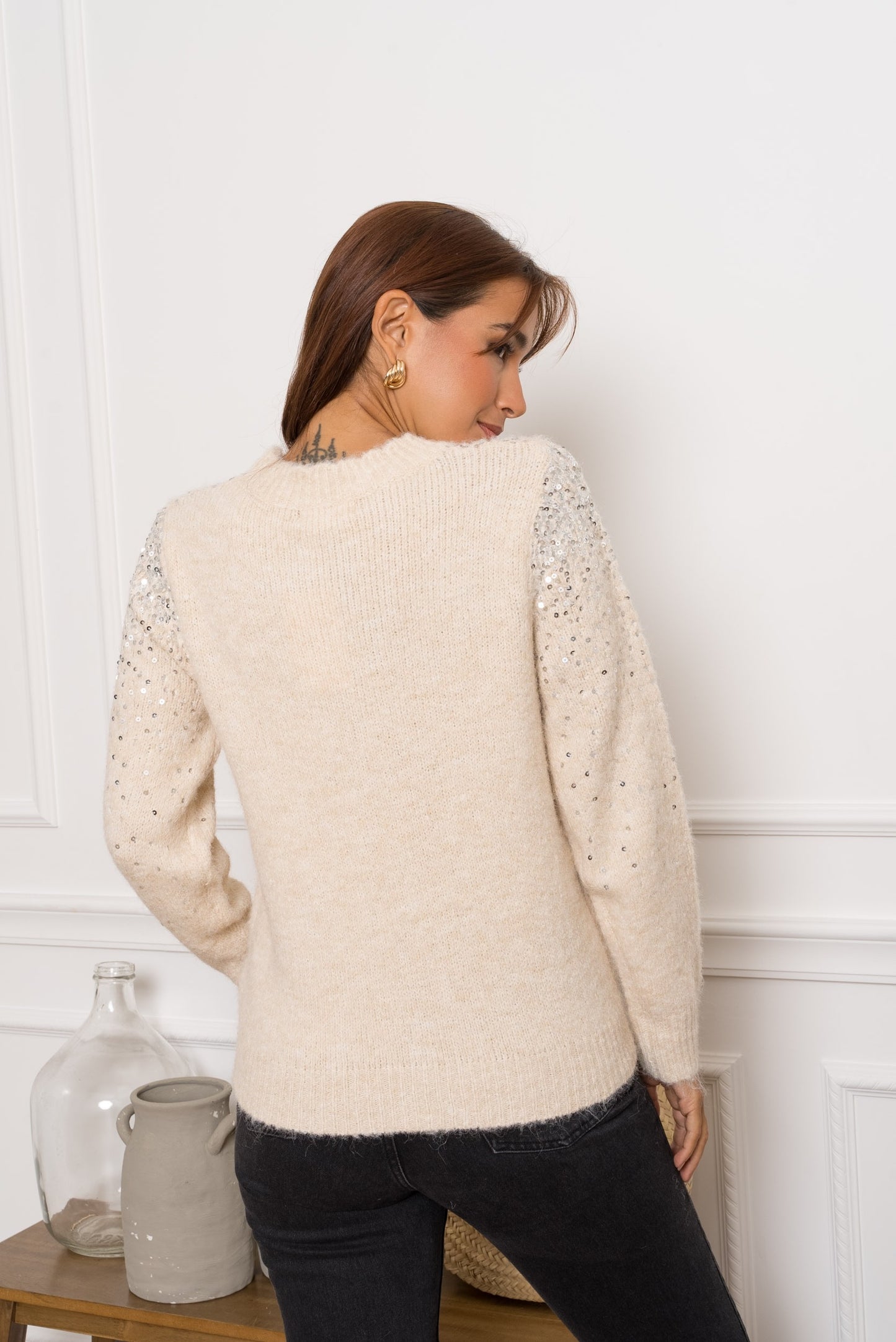 Pull Azyo – Pull en maille avec sequins
