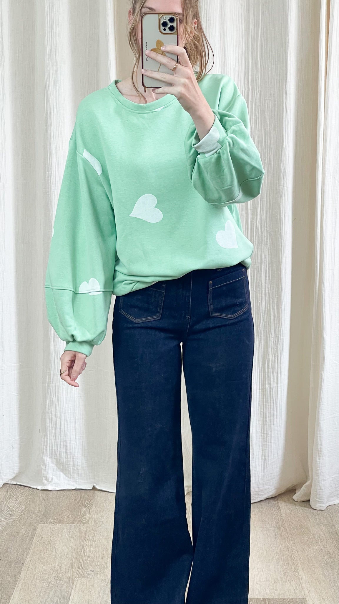 Sweat Cœur – Sweat oversize imprimé