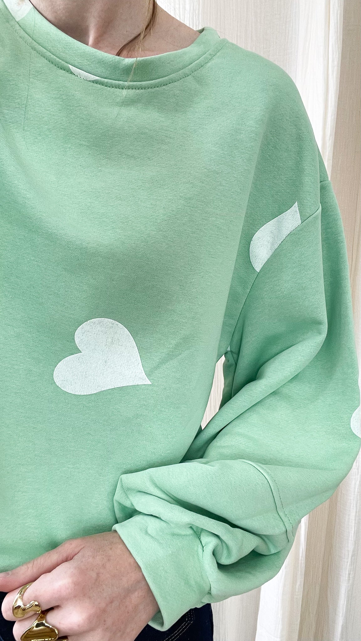 Sweat Cœur – Sweat oversize imprimé