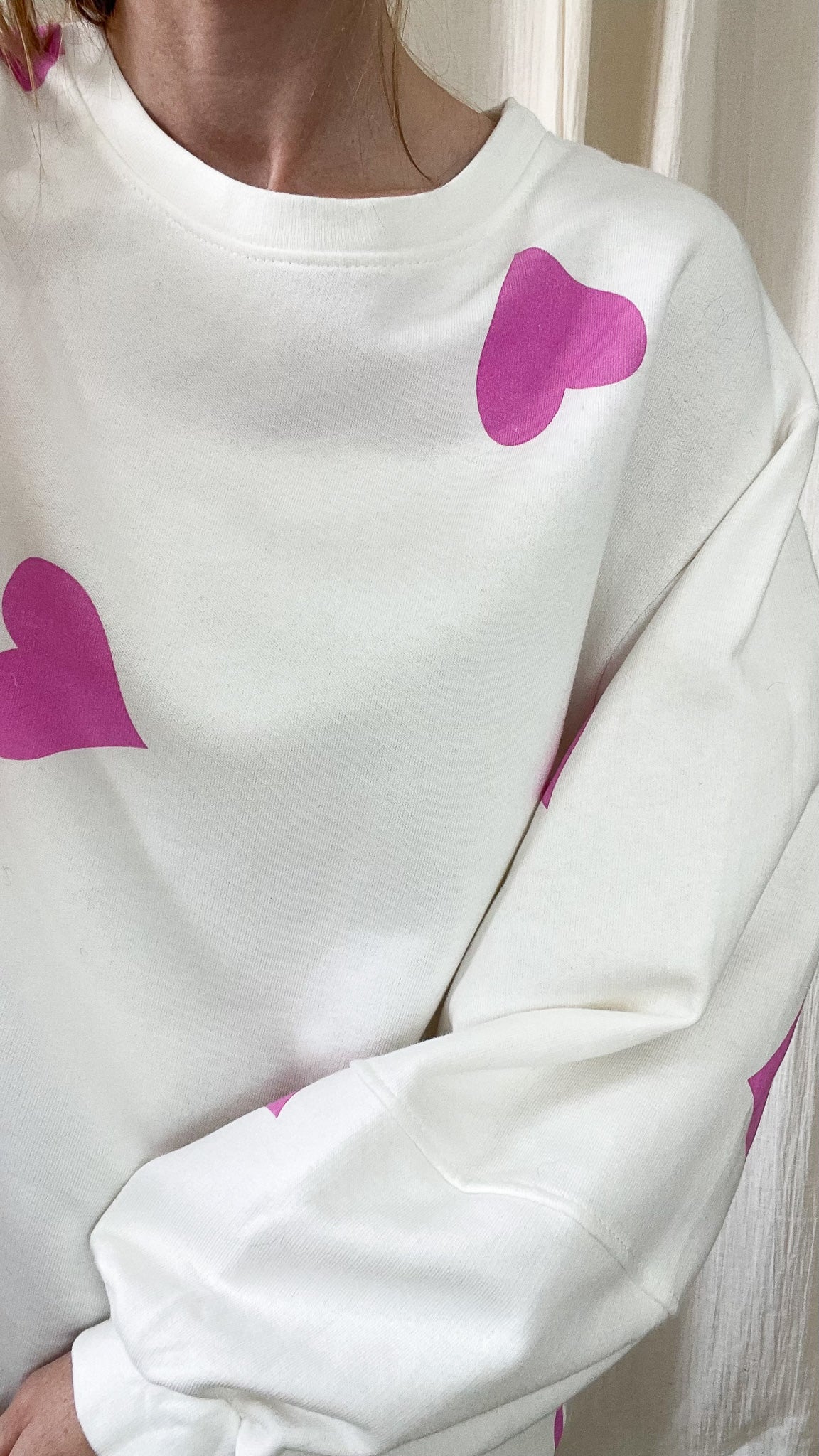 Sweat Cœur – Sweat oversize imprimé