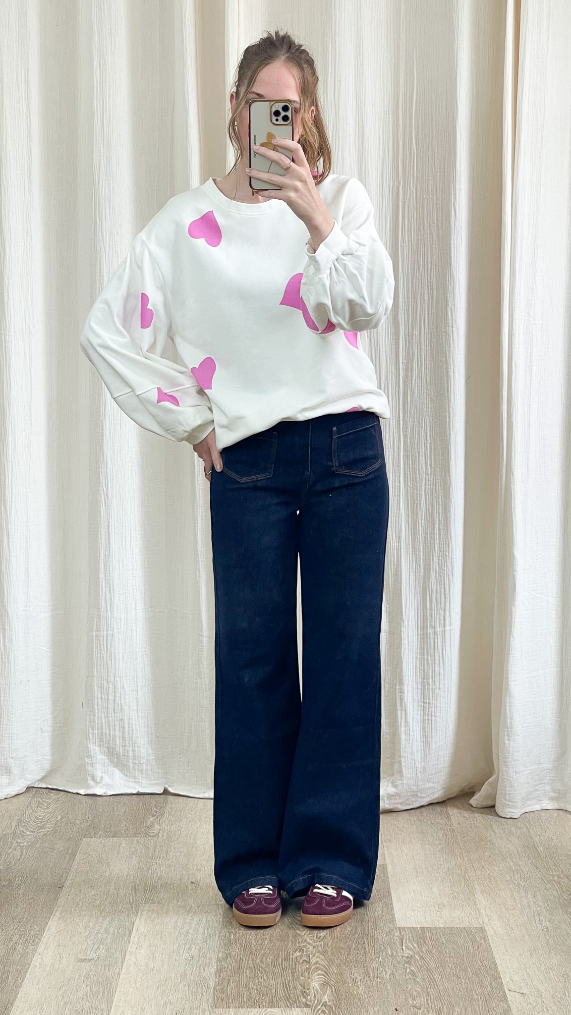 Sweat Cœur – Sweat oversize imprimé