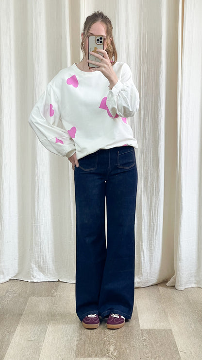 Sweat Cœur – Sweat oversize imprimé
