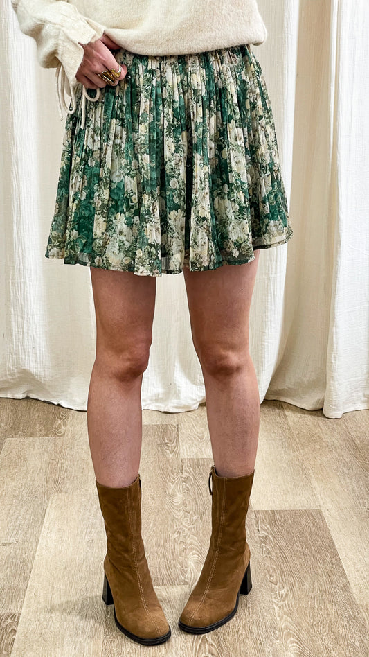 Jupe Eva – Jupe plissée fleurie