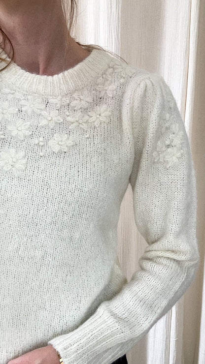 Pull Oli - Pull avec fleurs en relief