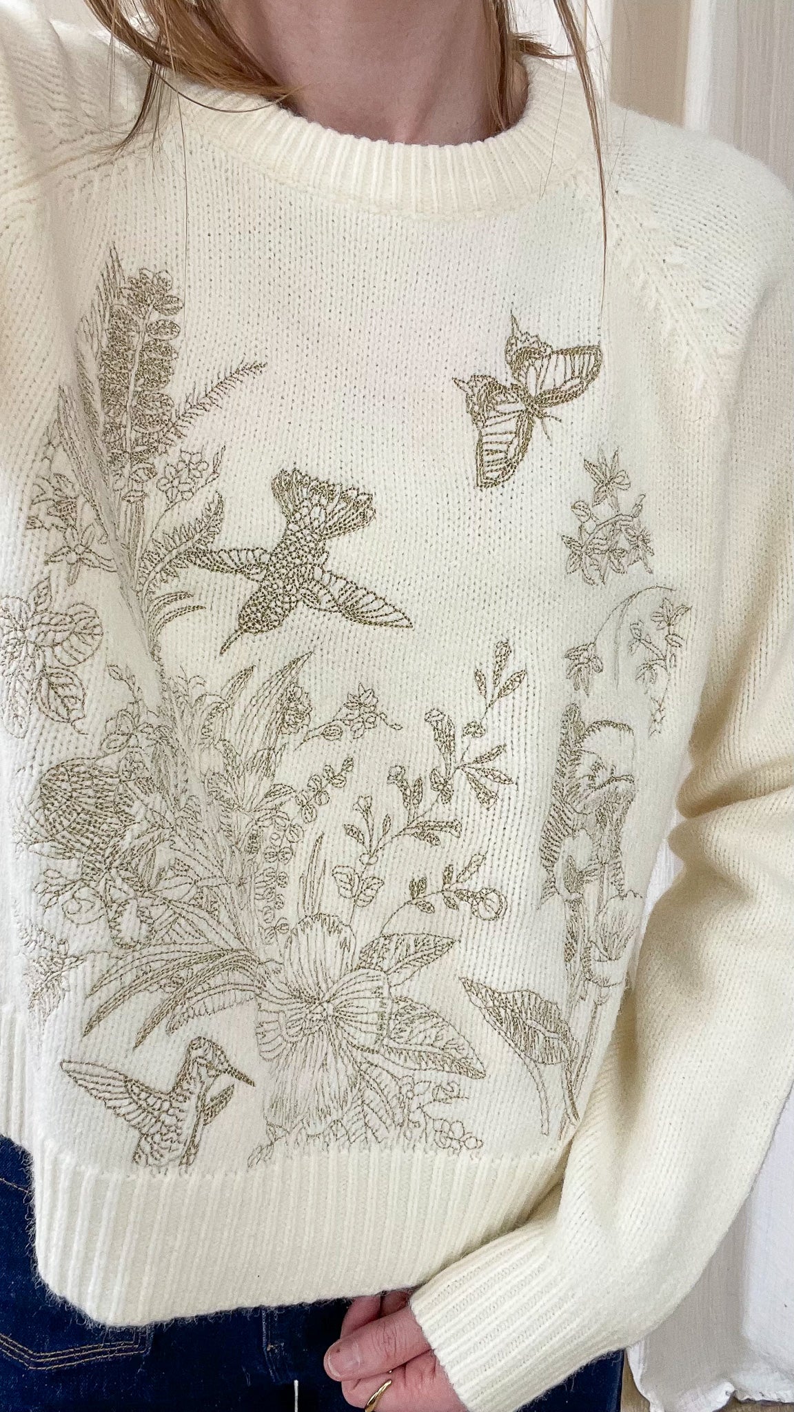 Pull Ennie - Pull avec broderie dorée