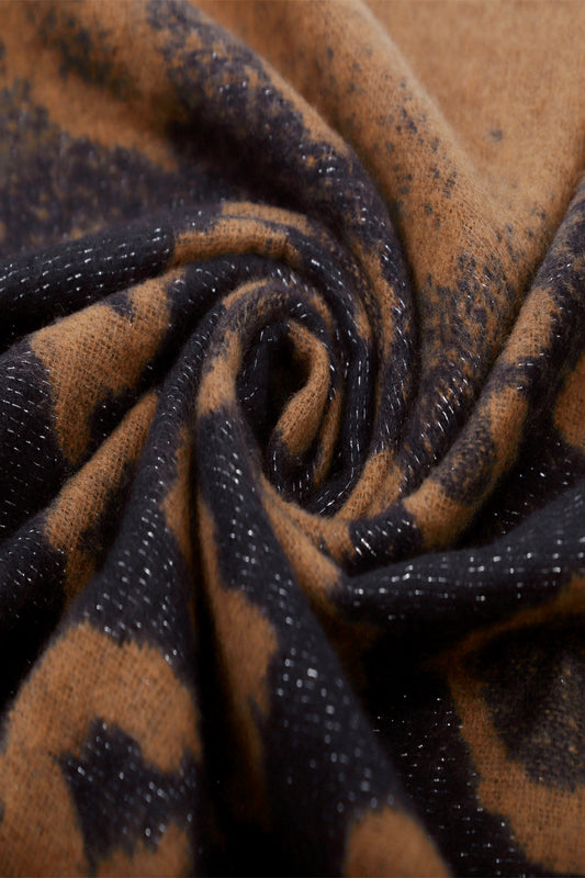 Echarpe léopard coeur