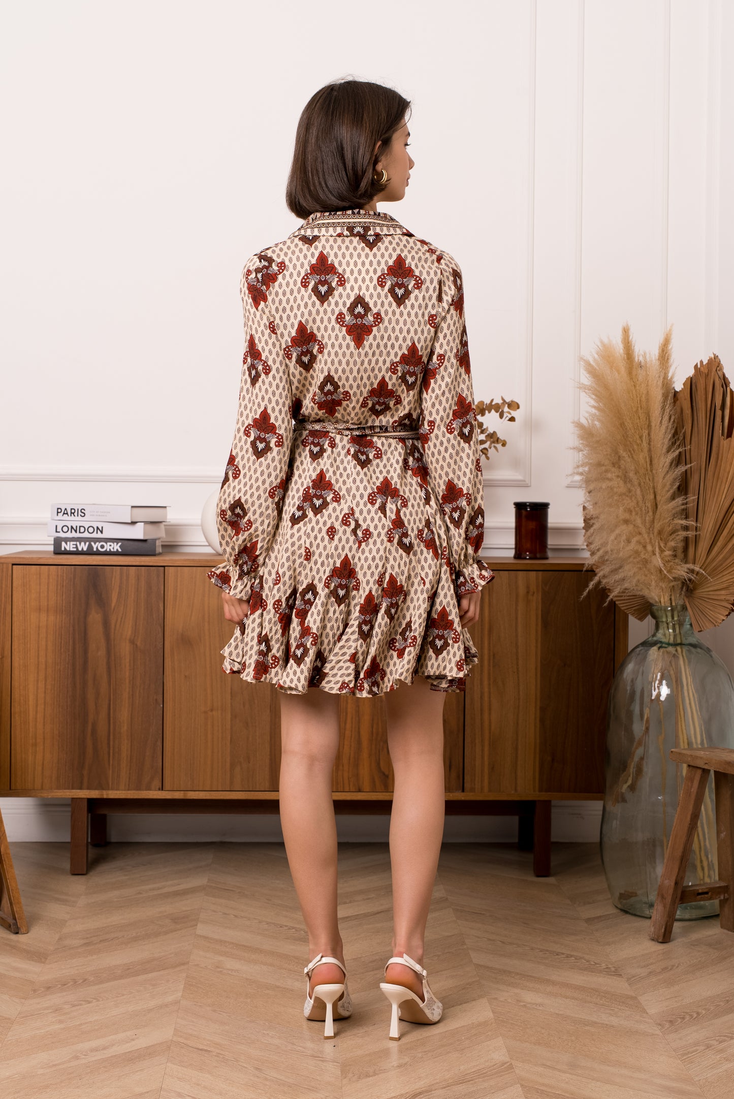 Robe Milla - Robe patineuse imprimé bohème fluide