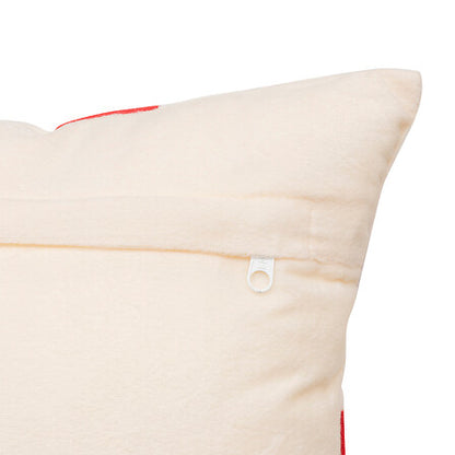 Dos de coussin décoratif blanc cassé en velours avec fermeture éclair, coussin nœud cadeau Noël 30x50 cm