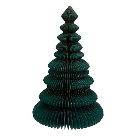 Sapin papier Kami haut 60 cm vert - Décoration Noël alvéolée