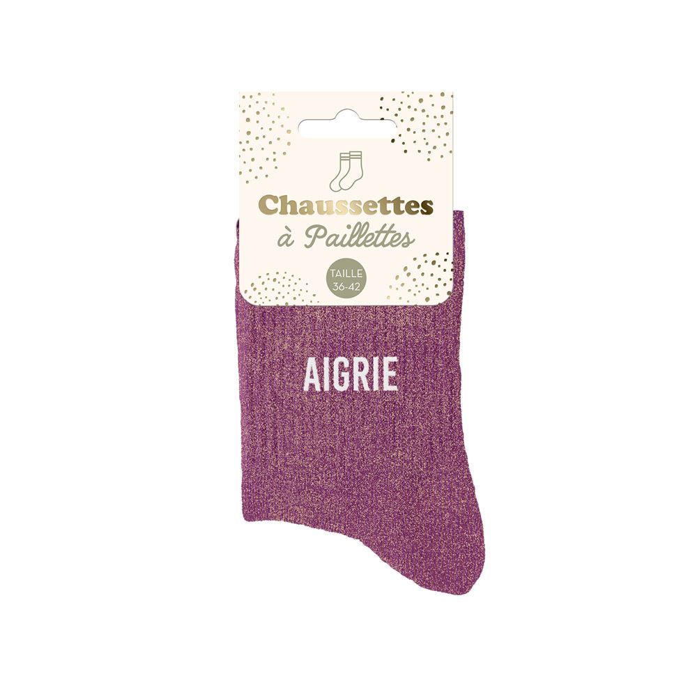 Chaussettes à paillettes "AIGRIE"