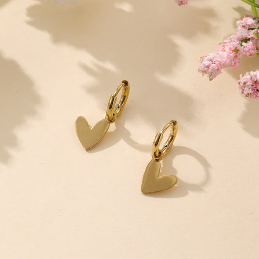 Boucles d'oreilles mini créoles coeur