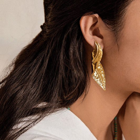 Boucles d'oreilles feuilles