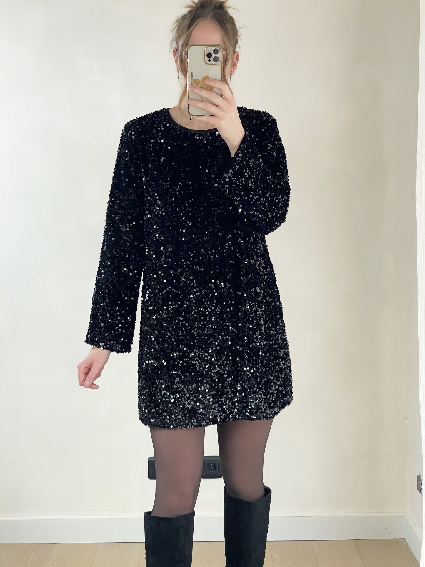 Robe Venus - Robe droite à sequins