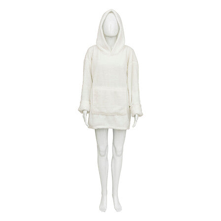 Plaid à Manches & Capuche Teddy – Sweat Plaid cocooning