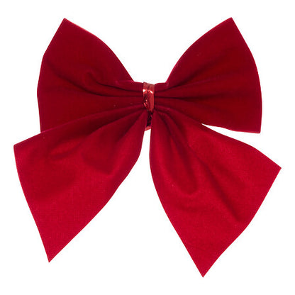 Nœud décoratif velours rouge 8 cm pour sapin de Noël décoration fêtes lot mini nœuds rouges