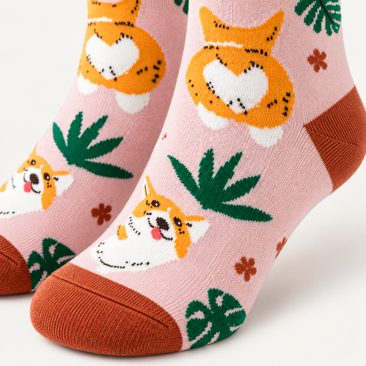 Chaussettes Corgi – Chaussettes femme motif chien mignon