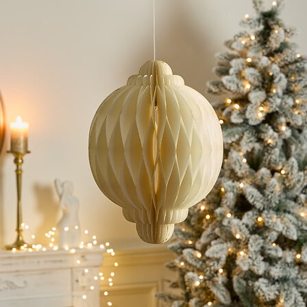 Suspension Pallo diam 30 cm papier écru