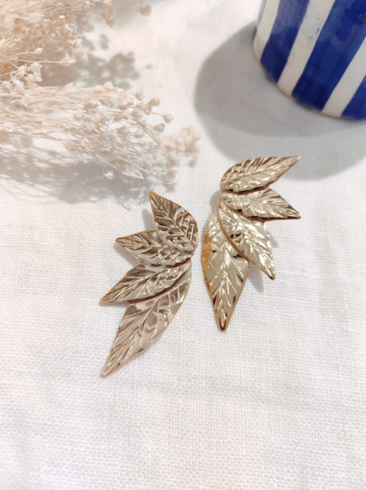 Boucles d'oreilles feuilles