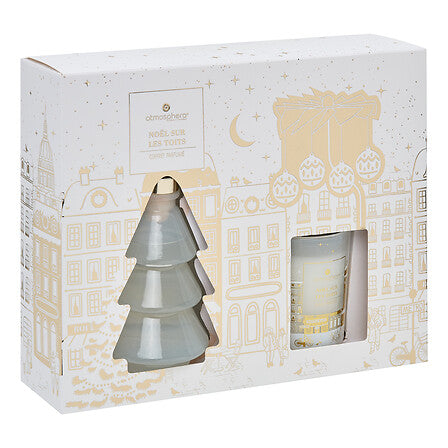 Coffret diffuseur et bougie parfumée Hiver à Paris