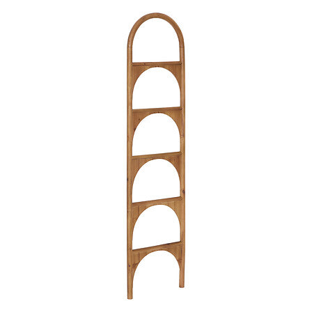 Échelle décorative Salomé en bois naturel 173 cm avec arches arrondies style bohème scandinave pour rangement déco intérieur