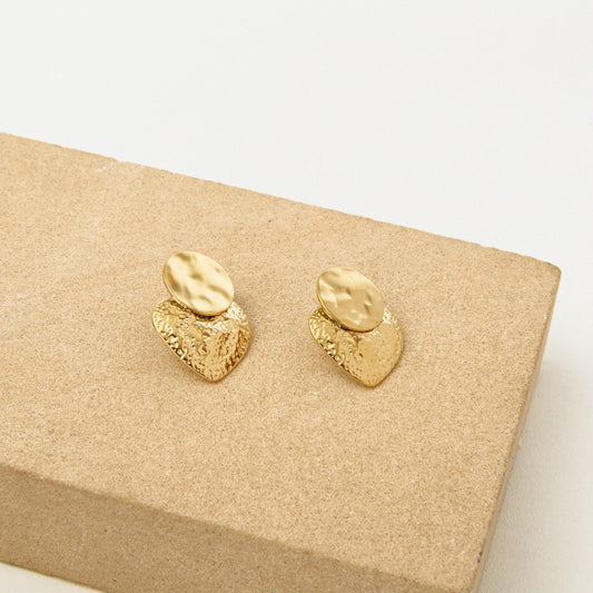 Boucles d'oreilles martelé