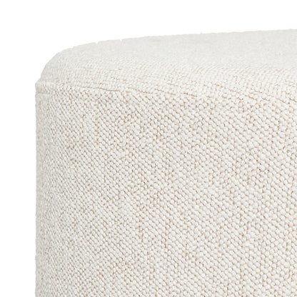 Pouf galet tissu bouclette Estria