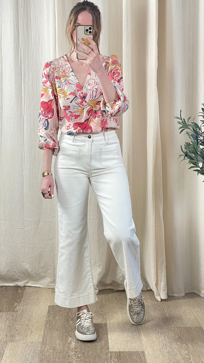 Blouse Samia – Blouse fluide imprimée fleurie