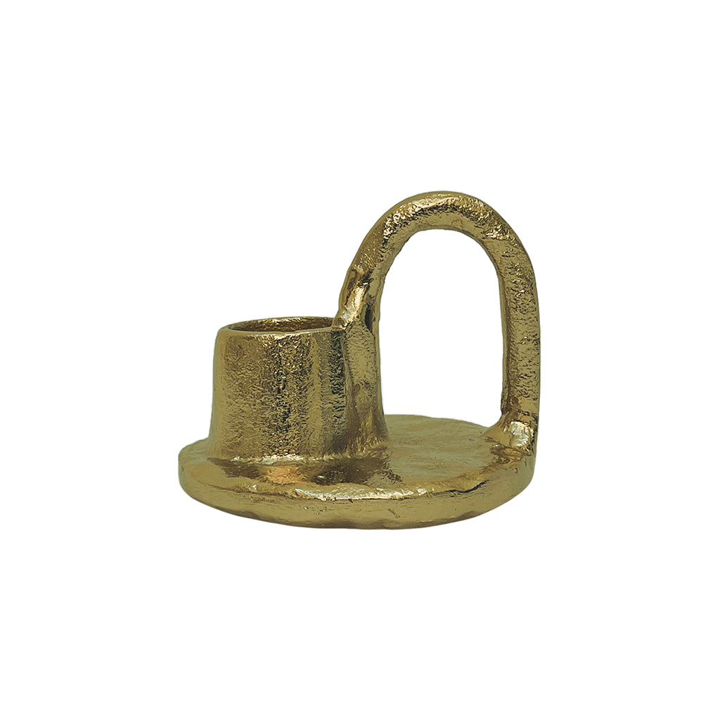 Bougeoir doré d'antan