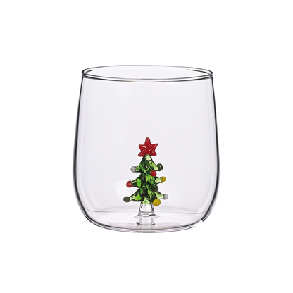 Verre Sapin 3D en verre