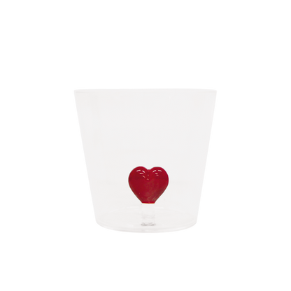 Verre coeur en 3D