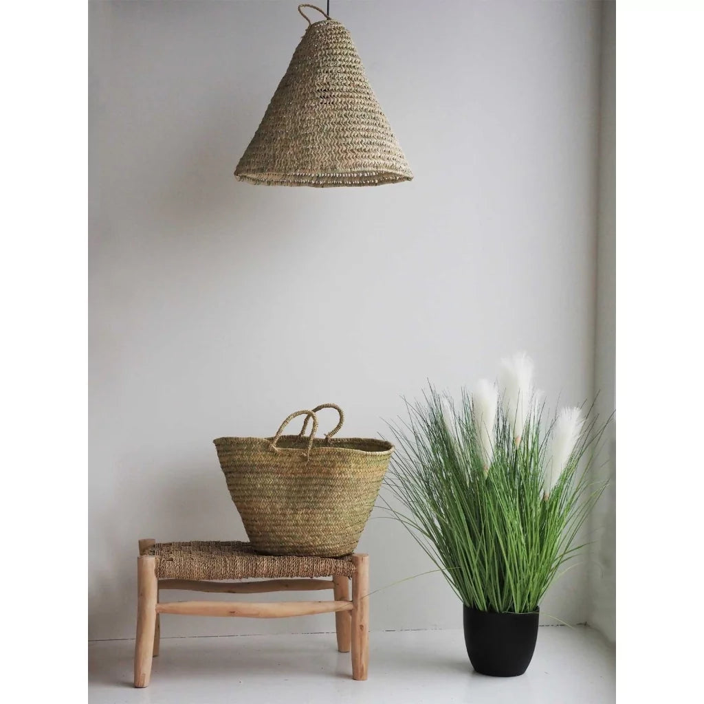 Petit banc en bois tressé Lilou
