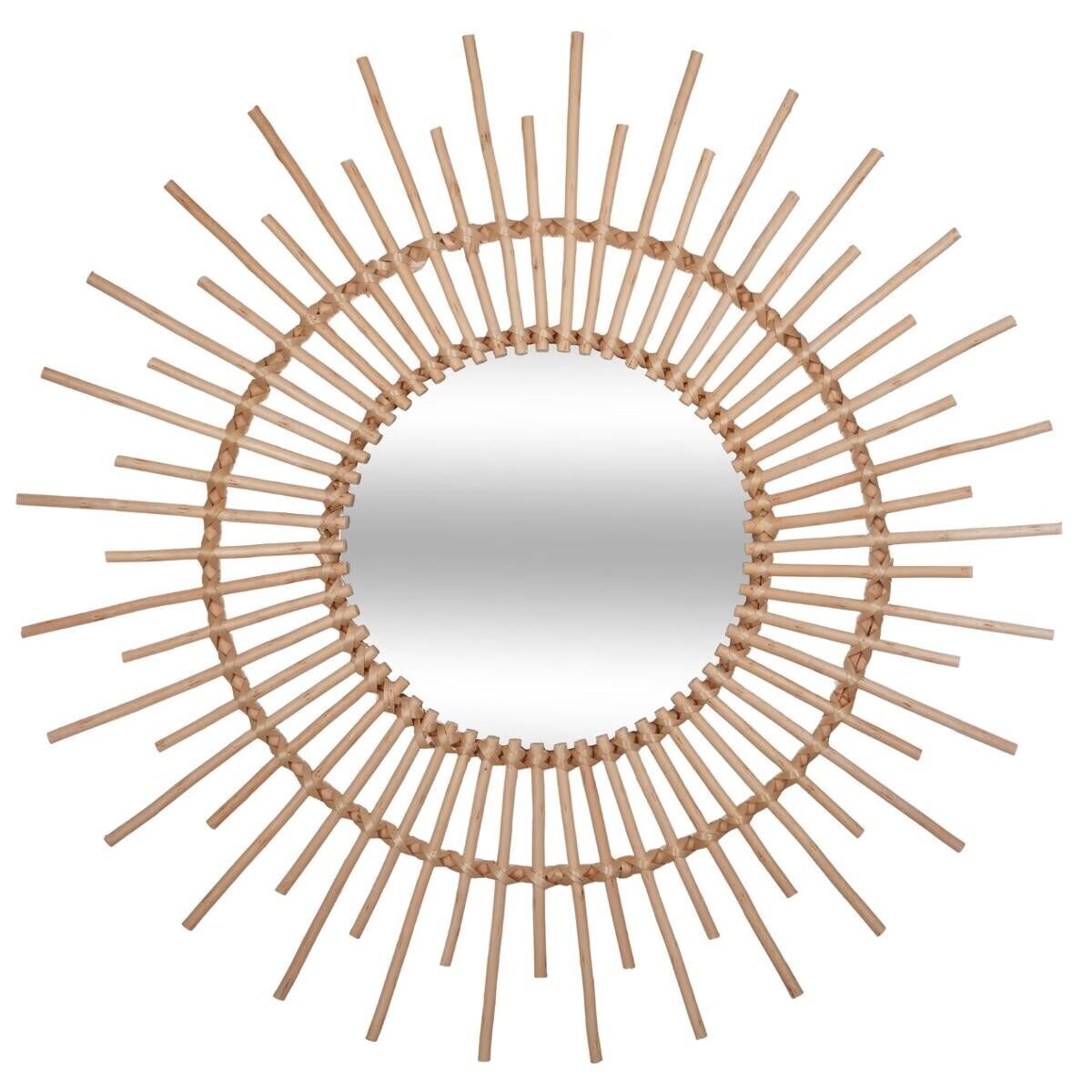 Miroir en rotin soleil Rebecca