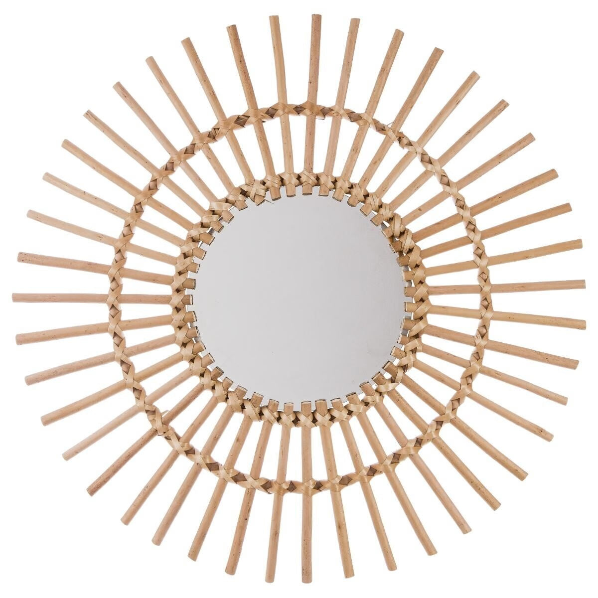 Miroir soleil en rotin D58 - Miroir Jane